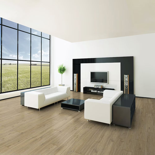 Juno Oakmont Desert Sand 14mm Thick x 7 1/2-inch x 56-inch Laminate Flooring (11.35 sq.ft./case)