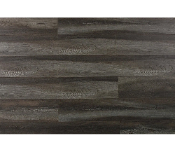 Abdiel 12mm Dark Oak Wood Look Laminate Flooring – 8" W x 48" L (20.5 sq.ft./case)