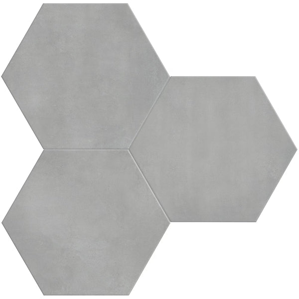 Anatolia Artisano Cementa Hexagon Matte Porcelain Floor and Wall Tile 7 inch x 6.89 inch x 0.35 inch – 2.8 sq. ft./Case