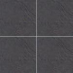 Charger l'image dans la visionneuse de galerie, Modamo Casa Castle Stone Polished Black Porcelain Tile 0.35 inch Thick 24 inch x 24 inch 15.50 sq ft/case Polished