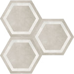 Load image into Gallery viewer, Anatolia Artisano Noce Hexagon Frame Porcelain Floor &amp; Wall Tile 0.35 inch Thick x 6.89 inch Wide – 2.8 sq. ft./Case, High Definition Matte Finish