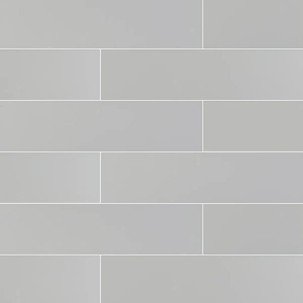 Segment Stone 4 in. x 16 in. Glossy Ceramic Wall Tile