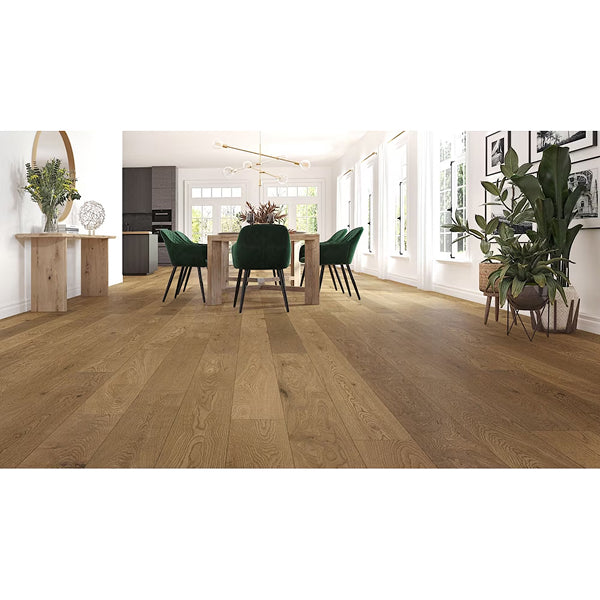 Goodfellow NC Wirebrushed Tango Oak 3/4-in T x 6.5-in W x Varying Length Engineered Flooring (20.25 sqft/case)
