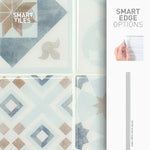 Charger l'image dans la visionneuse de galerie, Smart Tiles Peel And Stick Backsplash Vintage Parma Tiles Ceramic Look 9 in x 9 in Multi-Colored 4-Pack (Area Coverage: 2.25 sq.ft.)