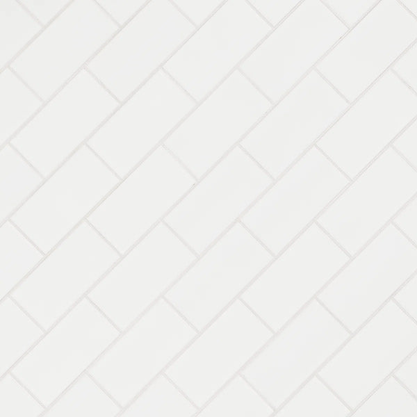 Illume Cloud White 3 in. x 6 in. Glossy Ceramic Wall Tile