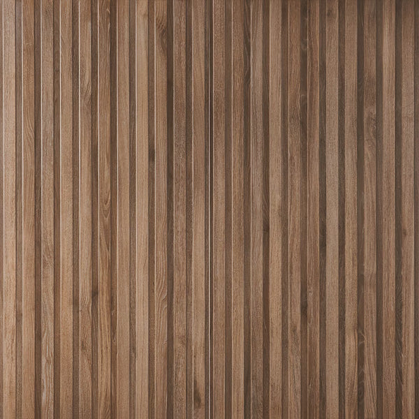 Ivy Hill Tile Brookline Ribbon Roble Brown Porcelain Tile 0.35 inch Thickness 24 inch Width 15.49 sq. ft. Coverage Matte Wood Look Finish