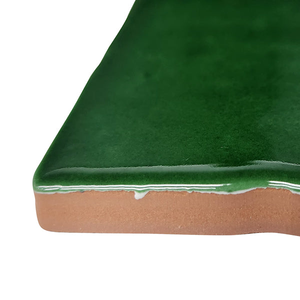 Merola Tile Viva Antic Verde 4 inch x 4 inch Ceramic Wall Tile 5.28 sq. ft./case – Glossy Handmade Look Finish