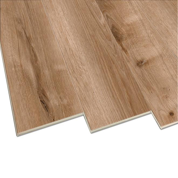 Multiclic Vinyl Flooring Interlocking Planks 5.7 mm Thick x 7.1 inch Wide x 18.91 sq ft per Carton Low Gloss Finish – Honey Brown Oak