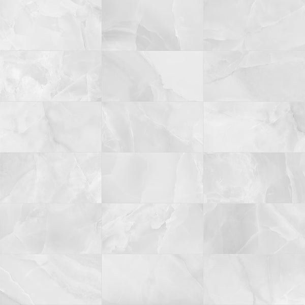 Anatolia Onyx Nuovo Porcelain Tile 0.34 inch Thickness 12 inch Width 11.63 sq. ft. Coverage Polished Rectified Marble Look Floor and Wall Tile