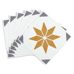 Charger l'image dans la visionneuse de galerie, D-C-Fix Alia Gold Self Adhesive Wall Tiles (6 Tiles, 1.45 sq.ft./Pack)