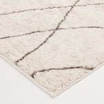 Charger l'image dans la visionneuse de galerie, Home Decorators Collection Wavy Trellis Ivory/Light Brown 8 ft. x 10 ft. Indoor Area Rug – Plush High Pile Transitional Rug