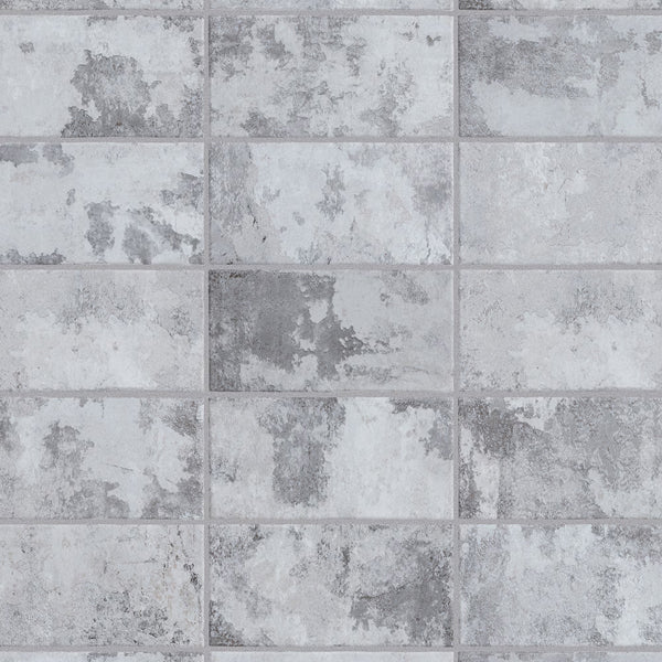 Merola Tile Biarritz Grey 3 inch x 6 inch Ceramic Wall Tile – 5.72 Sq. Ft. Coverage per Case