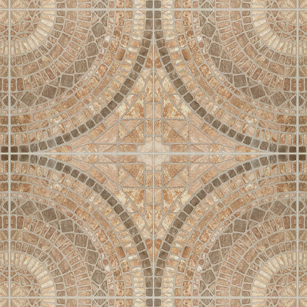 Merola Tile Terra Beige Ceramic Floor and Wall Tile 17.75 inch x 17.75 inch – 24.42 sq.ft./case Textured Matte Finish