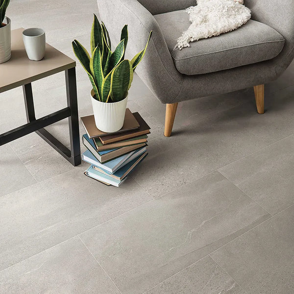 PECA Porcelain Tile, 11.8 in x 23.6 in, Grigio
