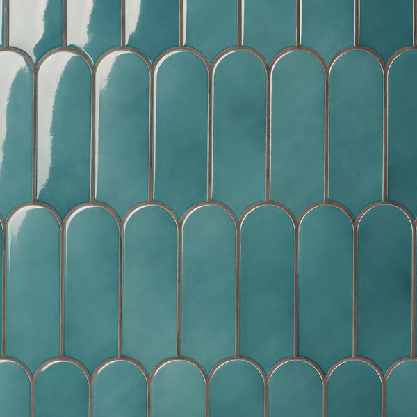 Ivy Hill Tile Aerial Turquoise 2.83 inch x 7.67 inch Polished Ceramic Wall Tile – 5.15 Sq. Ft. Coverage per Case