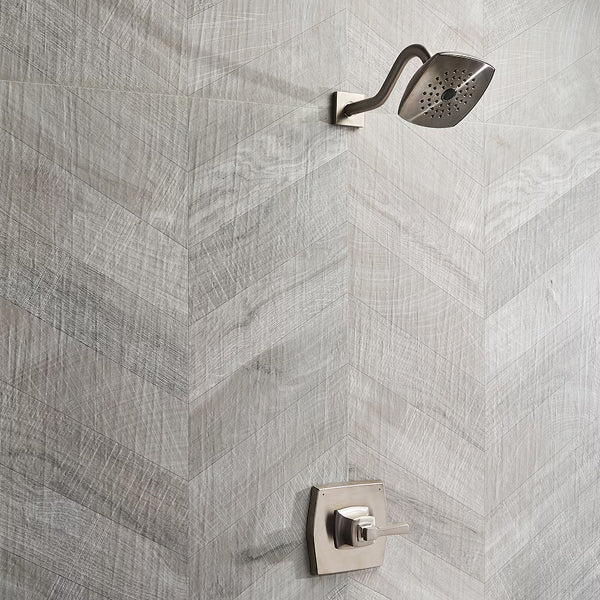 Ivy Hill Tile Montgomery Chevron Gray Porcelain Tile – 0.39 inch Thick, 24 inch x 48 inch, 15.49 sq.ft/Case – Matte Finish
