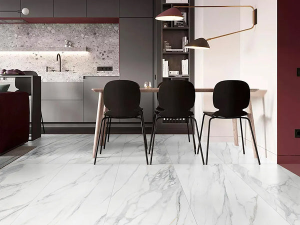 Porcelain Tile, 12 in. x 24 in., Calacatta Infinity – 15.5 sq.ft./box