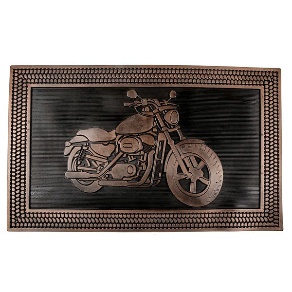 IH Casa Decor 18-inch x 30-inch Harley Motorcycle Rubber Door Mat