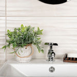 Load image into Gallery viewer, Merola Tile Deco Dubai Pearl Porcelain Wall Tile 0.31 inch Thick x 12.5 inch Wide x 24.5 inch Long – 10.96 sq. ft./Case, Textured Semi-Gloss Finish