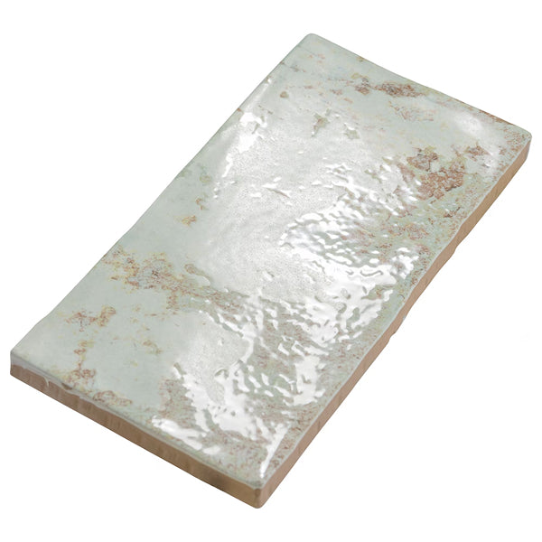 Merola Tile Biarritz Green 3 inch x 6 inch Ceramic Wall Tile – 5.72 Sq. Ft. Coverage per Case