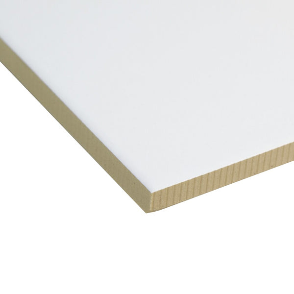 Merola Tile Klavier Matte White Porcelain Tile 0.31 inch Thick x 17.88 inch Wide – 11.33 sq. ft. Coverage – Matte Glazed Finish