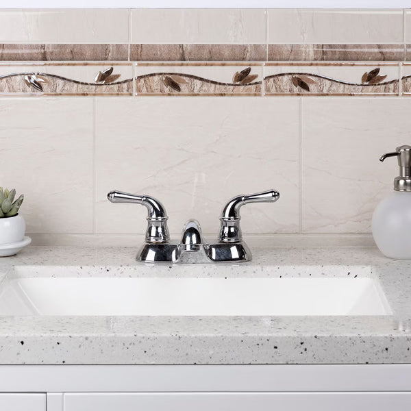 Merola Tile Ferraras Listello Base 2 inch x 7-7/8 inch Ceramic Wall Trim – 0.67 Linear Ft Each Glossy Finish