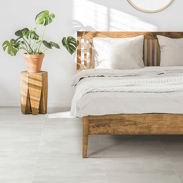SELECT LUX Porcelain Tile, 23.6 in x 23.6 in, Matte Bianco