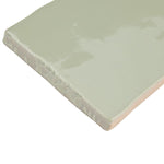 Load image into Gallery viewer, Merola Tile Chester Sage Ceramic Wall Tile 0.38 inch Thick 3 inch Wide 5.72 sq ft/case Glossy Subway Finish