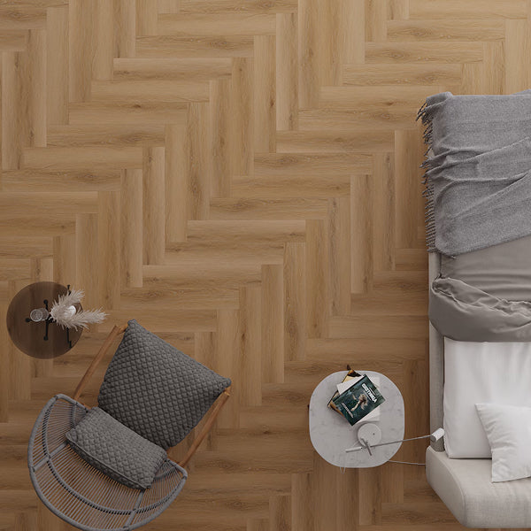 Quickstyle Trevi 5.5 mm x 5-inch x 30-inch Herringbone Vinyl Plank Flooring ( 20.18 sq.ft./case)