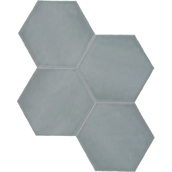 Anatolia Teramoda Sterling Hexagon Glossy Pressed Ceramic Wall Tile 6 inch – 6.67 sq.ft./case Glossy Sterling
