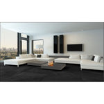 Charger l'image dans la visionneuse de galerie, Mono Serra Evo Black Porcelain Tile 12 inch x 24 inch – 11.63 sq. ft. per Case Matte Glazed Finish