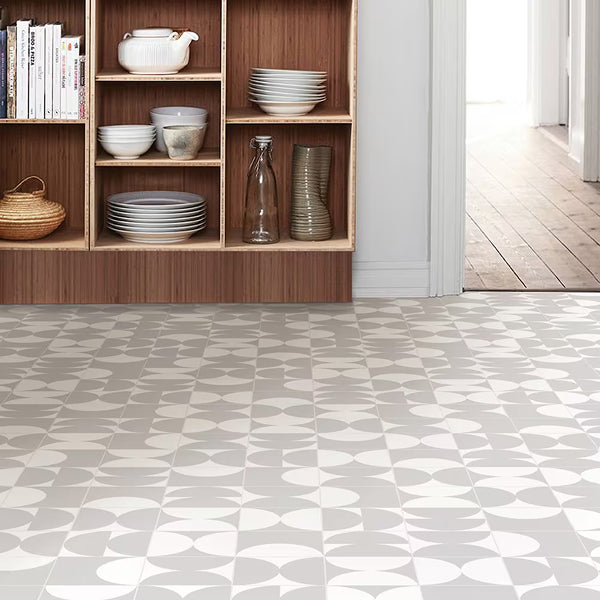 FloorPops Eclipse 12-in x 12-in Peel & Stick Luxury Vinyl Tile (LVT) Flooring (20 sq.ft/case, Geometric Pattern, High Gloss)