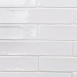 Load image into Gallery viewer, Ivy Hill Tile Newport White Polished Ceramic Subway Wall Tile 2 inch x 10 inch x 11mm – 5.38 Sq.Ft./Case High-Gloss White