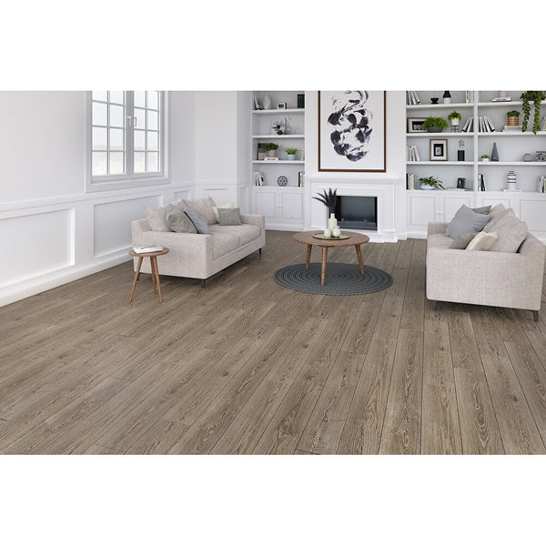 Krono Original Pacific Twilight Sterling Oak 12 mm T x 8-in W x 47 5/8-in L Waterproof Flooring (15.94 sq. ft./case)