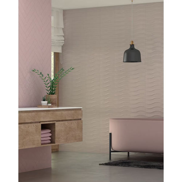 Modamo Santa Clara Metro Decor Glossy Grey Ceramic Wall Tile 0.315 inch Thick 2.87 inch Wide 6 sq. ft. per Case – Glossy Subway Finish
