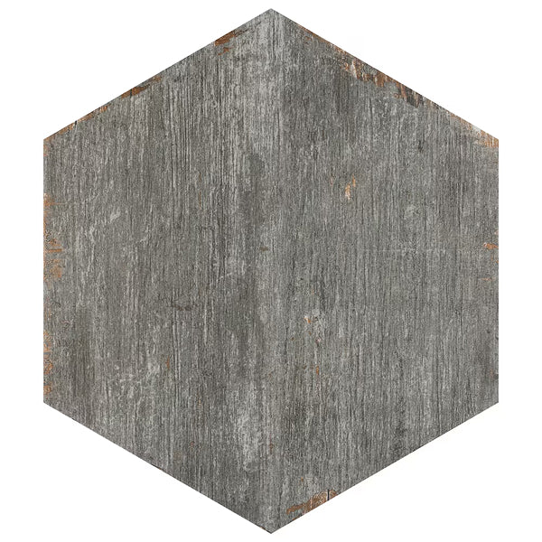 Merola Tile Retro Hex Cendra Porcelain Tile 14.13 inch x 16.25 inch – 11.05 sq. ft. per Case Matte Wood Look Finish