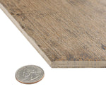 Charger l'image dans la visionneuse de galerie, Merola Tile Retro Hex Terra Porcelain Tile 14.13 inch x 16.25 inch – 11.05 sq. ft. per Case Matte Wood Look Finish