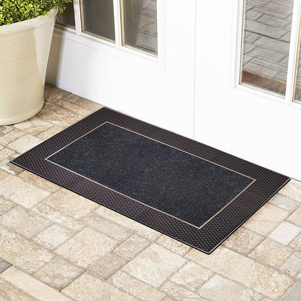 Modern Homes Brown Bestee Door Mat 18 inch x 30 inch All-Weather Entry Mat