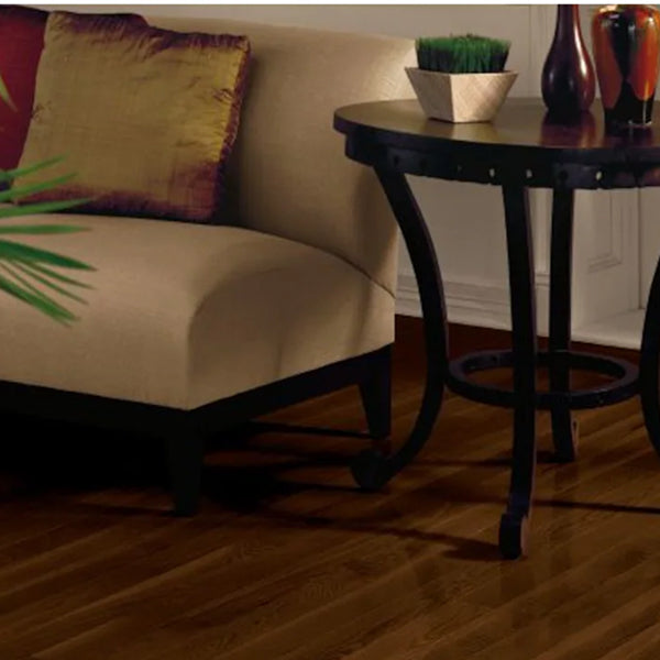 Bruce AO Oak Barista Brown 3/4-inch x 5-inch Solid Hardwood Flooring (23.5 sq.ft/case, Oak Wood, High Gloss Finish)