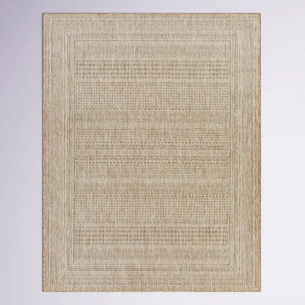 Camar Oriental Indoor/Outdoor Area Rug in Khaki