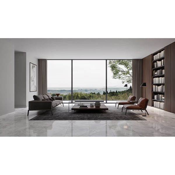 Anatolia 24 inch x 48 inch Onyx Cromo Polished Rectified Porcelain Tile 15.5 sq ft per Case Marble Look