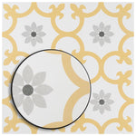 Load image into Gallery viewer, Merola Tile Daria Dandelion 9.75 inch x 9.75 inch Porcelain Floor &amp; Wall Tile – 10.88 Sq. Ft./Case – Satin Finish