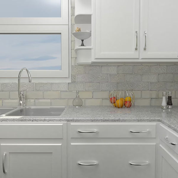Merola Tile Antic Special Pergamon Ceramic Wall Tile 0.38 inch Thick 3 inch Wide 4 sq. ft. per Case – Glazed Handmade Subway Finish