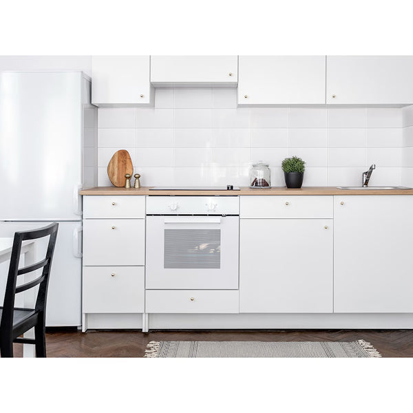 Anatolia Metro White Glossy Ceramic Wall Tile 0.31 inch Thick 7.87 inch W 10.33 sq ft/case