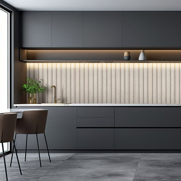MSI Stone ULC Ramblas Stroget 6 inch x 16 inch Matte Fluted Porcelain Subway Wall Tile 6.46 sq ft per Case
