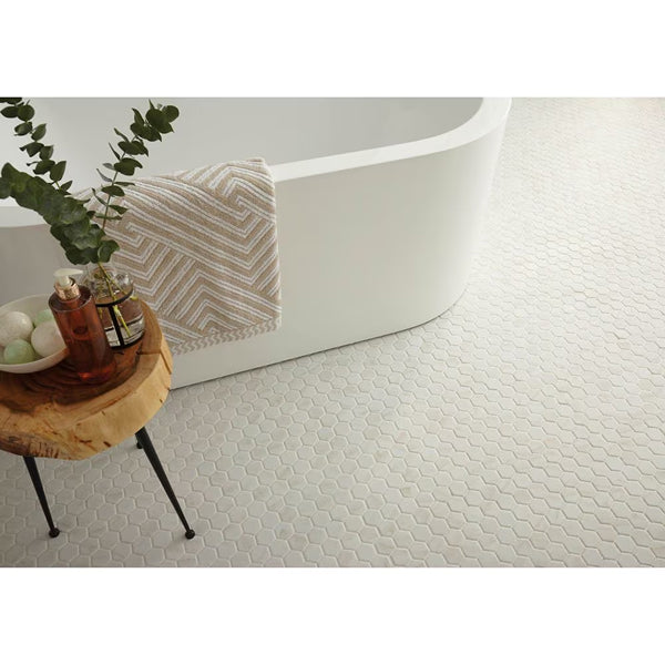 Dal Tile Selwyn Bianco Calacatta Glossy Glazed Ceramic Wall Tile 0.38 inch Thick 10 inch W 14.25 sq ft/case