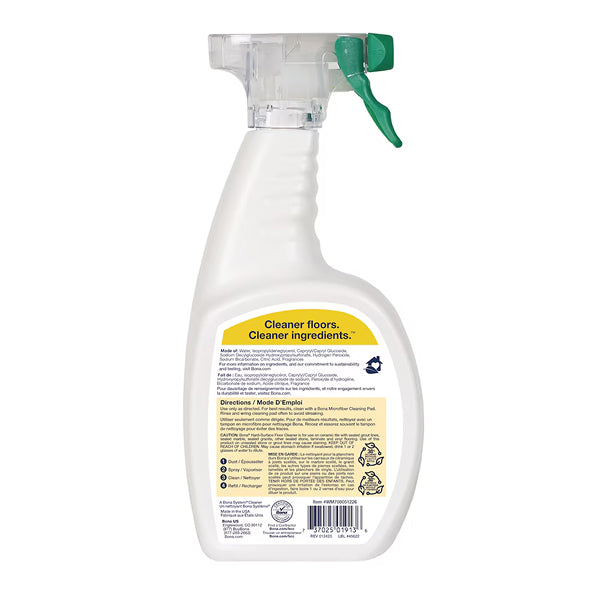 Bona Hard Surface Floor Cleaner Spray Lemon Mint 947ml