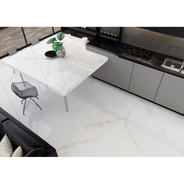 MSI Stone ULC Notorious Marbre Porcelain Tile 35 inch x 35 inch – 17.01 sq. ft. per Case Matte Marble Look Finish