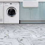 Load image into Gallery viewer, FloorPops Opaline 12-in x 12-in Peel &amp; Stick Luxury Vinyl Tile (LVT) Flooring Set (20 sq.ft/case, Marble Look, High Gloss)