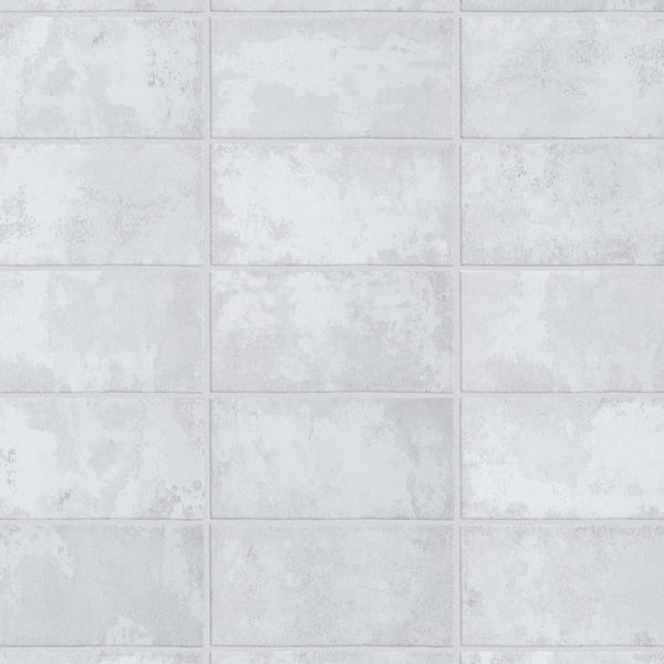 Merola Tile Biarritz White 3 inch x 6 inch Ceramic Wall Tile – 5.72 Sq. Ft. Coverage per Case
